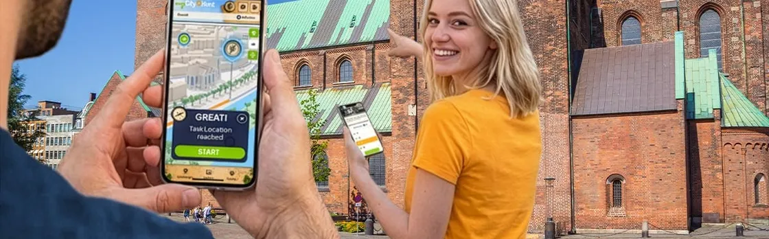 Self-guided digital scavenger hunt in Aarhus