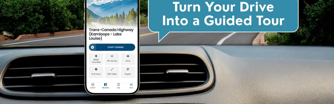 Kamloops to Lake Louise scenic drive and self-guided audio tour