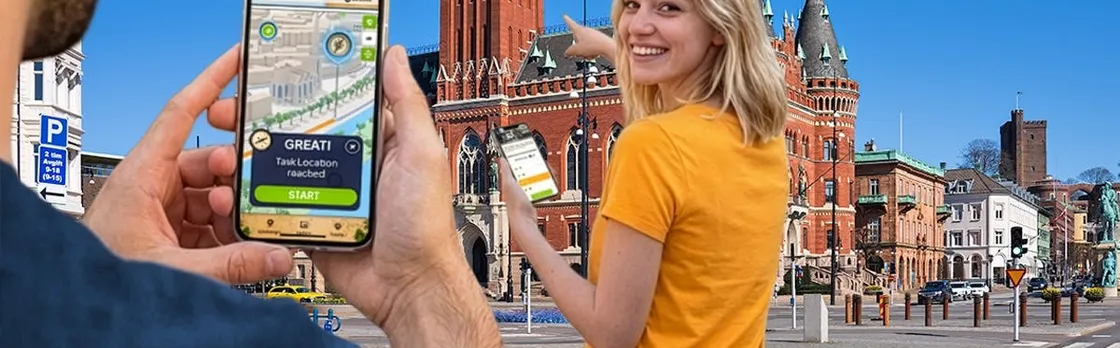 Self-guided digital scavenger hunt in Helsingborg