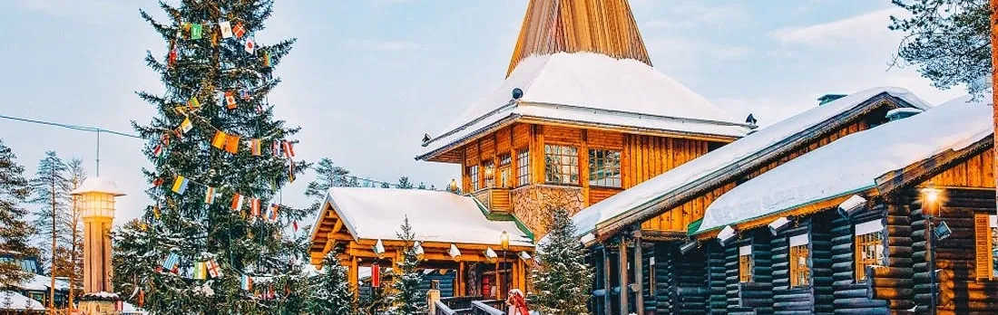 Santa Claus village guided tour with local Finnish buffet