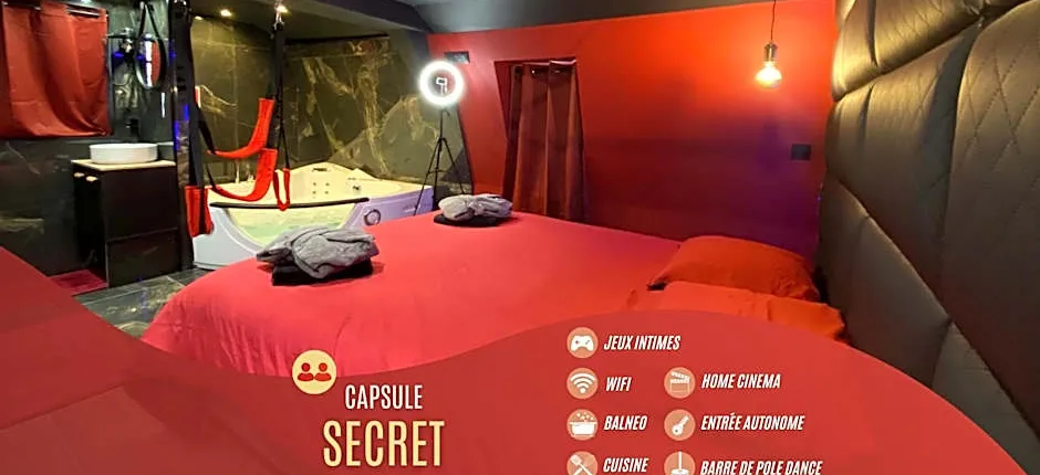 Capsule Secret - Jacuzzi - Netflix & Home cinéma - Jeux de couple - Barre de pole dance