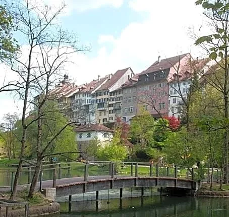 Bett am Weiher