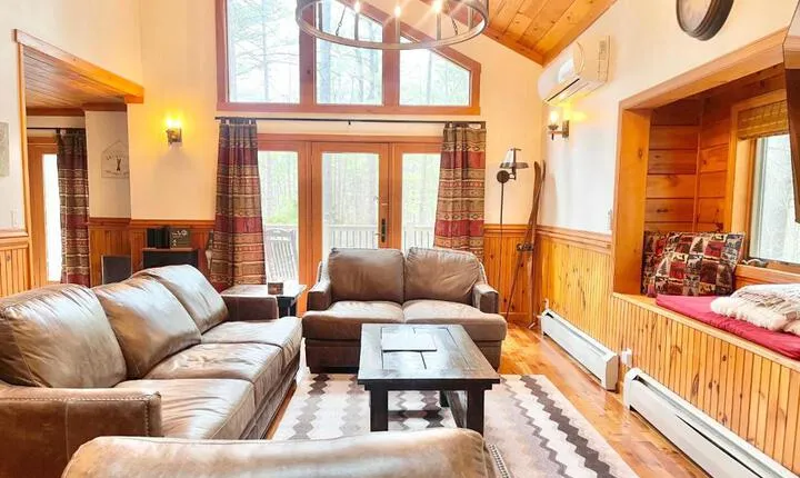 ADK Cabin with Hot Tub Near Whiteface Lake Placid Fire Pit Game Rm