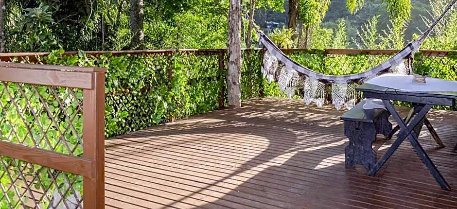 Refugio na natureza com Wi-Fi e churrasqueira