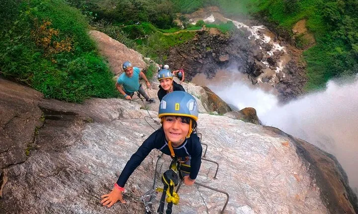 Waterfall climbing and Zipline Tour From Medellin