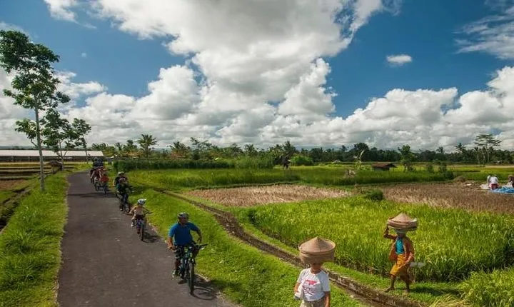 Ubud Village Cycling with 2 Hours Balinese Spa