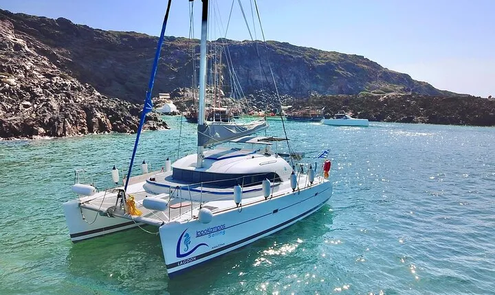 Santorini: Full-Day Catamaran Cruise, with Food|Drinks