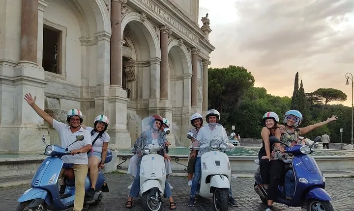 Exclusive Rome by Night Vespa Tour