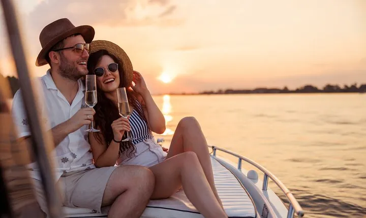 Romantic Adults Only Catamaran at Sunset