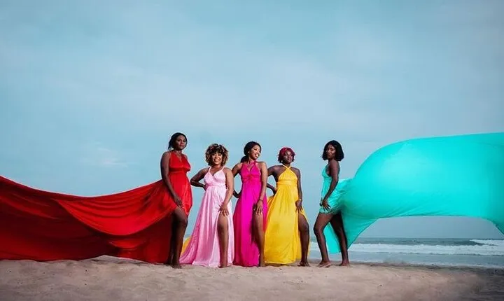 Luxury Flying Dress Photoshoot in Accra