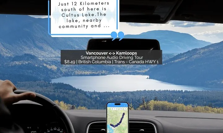 Smartphone Audio Driving Tour between Kamloops and Vancouver