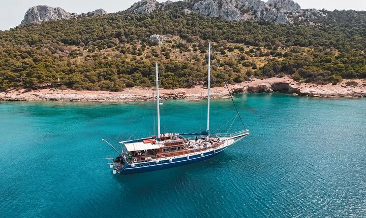 Full Day Sailing Tour from Athens to Agistri Moni and Aegina