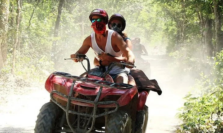 ATV Cenote and Zipline Adventure from Tulum