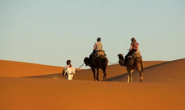Day Trip By Camels In Erg Chebbi Dunes, Lunch With Berber Pizza