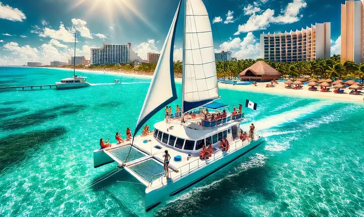 Exciting Catamaran Tour to Isla Mujeres, from Cancún!