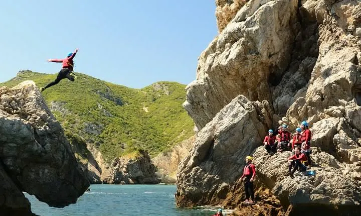 Coasteering in the Arrabida Natural Park (Lisbon region)
