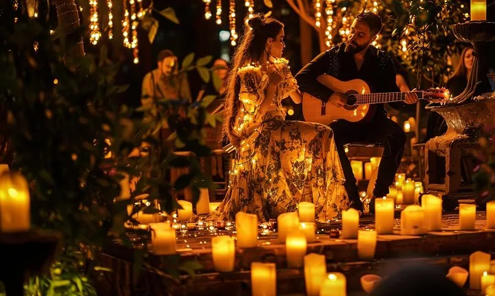 Flamenco Show With Candles and Workshop Class in Madrid