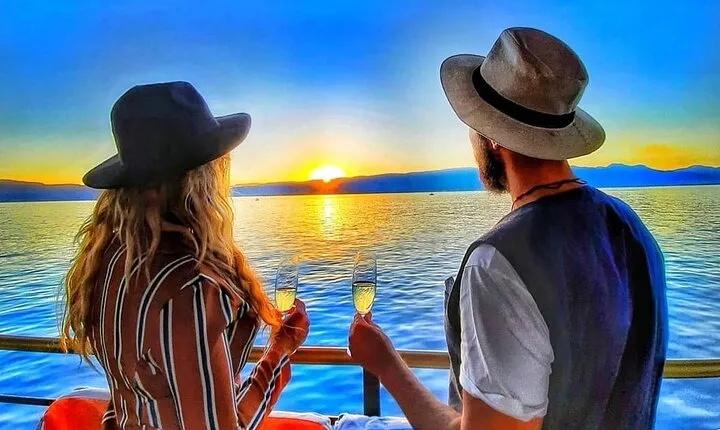 1.5 Hour Ohrid Lake Sunset Cruise