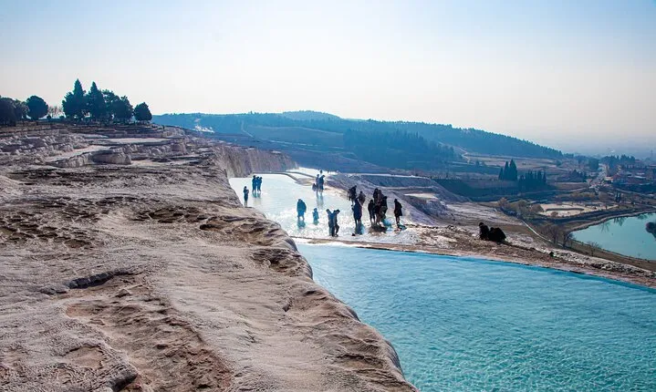 Visiting the Ancient City Hierapolis, Pamukkale and Cleopatra Pool from Marmaris