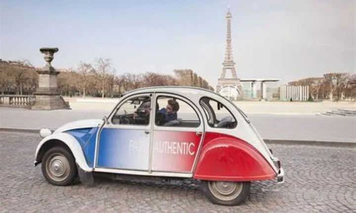 Paris Tour in 2CV Car, Local Cellar Visit and Wine Tasting