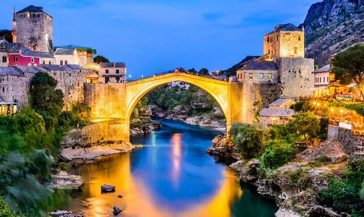 Bosnia Day Trip: Mostar and Kravice Waterfalls by Luxury Minibus