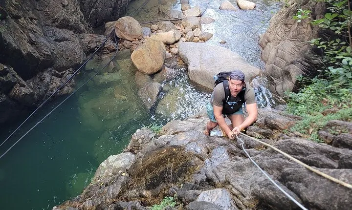 Jungle hike to palo maria Waterfalls