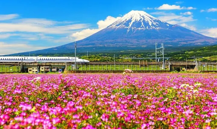 Mt. Fuji to Lake Kawaguchi, Lake Yamanaka and Onsen Day Tour