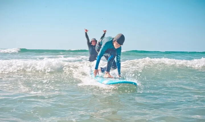 Kids and Family Guided Surf Course at Fuerteventura Beaches