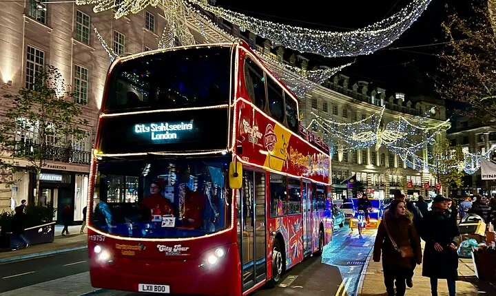 City Sightseeing London Christmas Lights Open-Top Bus Tour