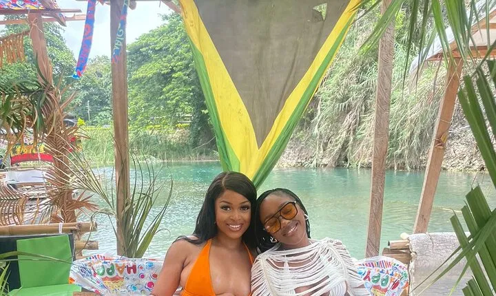 Blue Hole Waterfalls and Bamboo River Rafting Tour from Ocho Rios