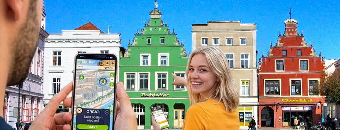 Self-guided digital scavenger hunt in Güstrow