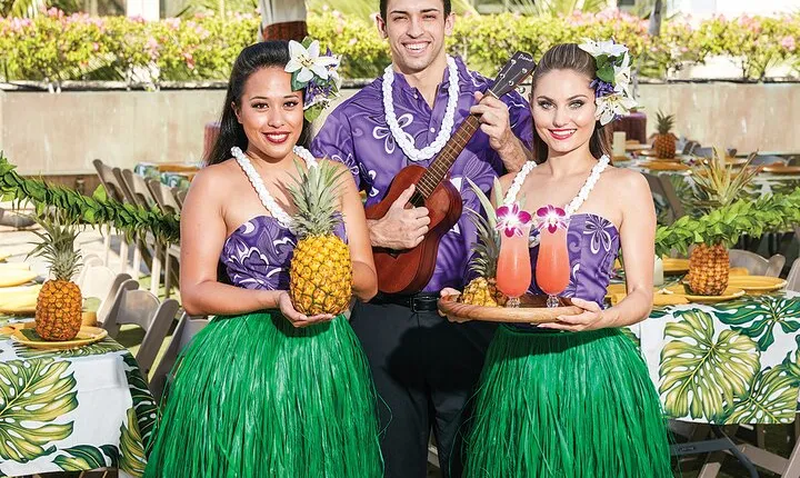 Waikiki Luau Buffet with Optional Rock-A-Hula Show Ticket