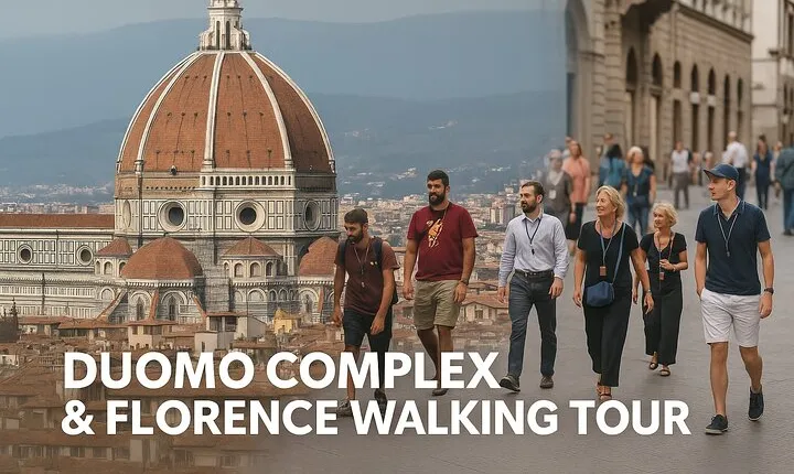 Duomo Complex and City Walking Tour with Cupola Entry Tickets