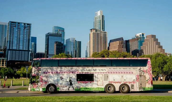 Tea Around Town Austin: Elegant Tea Bus Tour and Treats