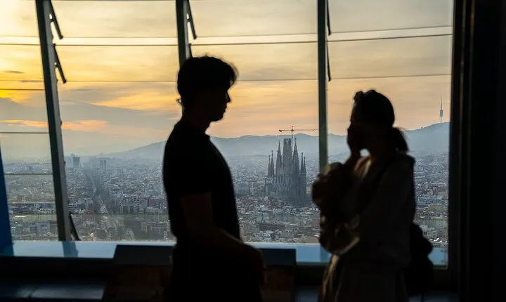 Entrance to the Mirador Torre Glories Barcelona