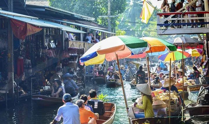 Floating Markets and Bridge on River Kwai Tour from Bangkok