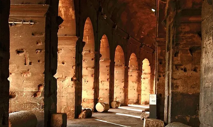 Colosseum Arena Floor Twilight Tour with Imperial Forums