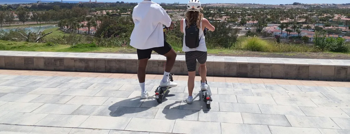 E-Scooter Step Kickstart Guided Tour Sightseeing Maspalomas