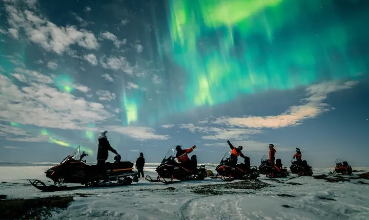 Northern Lights Adventure By Snowmobile