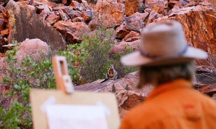 Simpsons Gap Sunset: Watercolour Painting Class