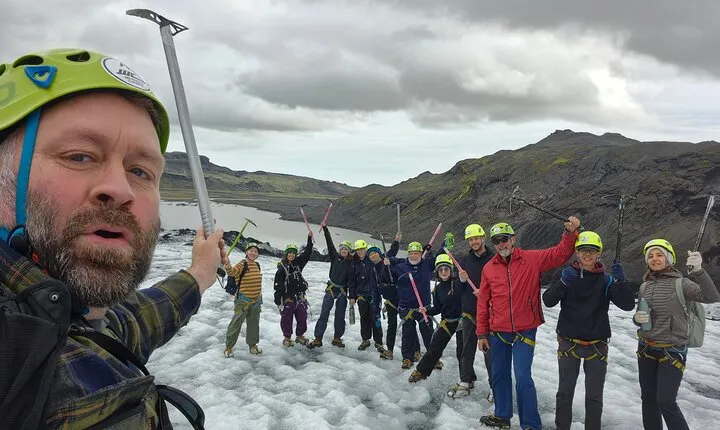 Private Glacier Hike On Location Sólheimajökull
