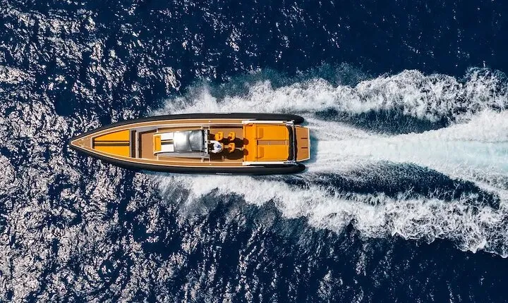 Luxury Power Boat in Lindos Symi Anthony Quinn and Kallithea Bay