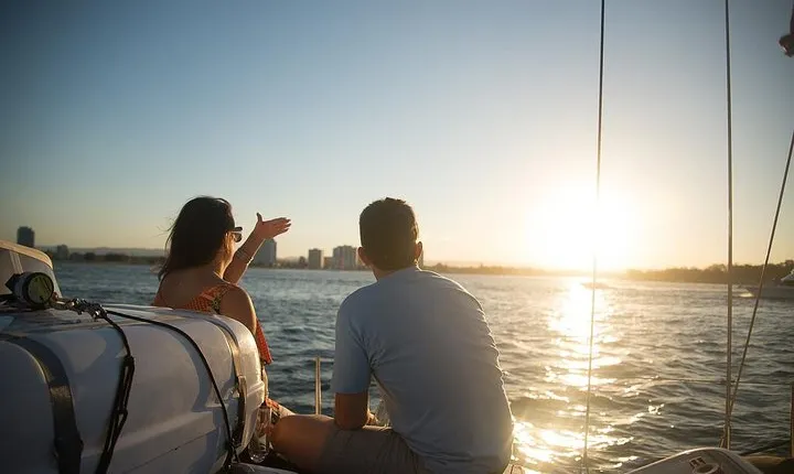 Gold Coast Sunset Cruise with sparkling wine & nibbles platter
