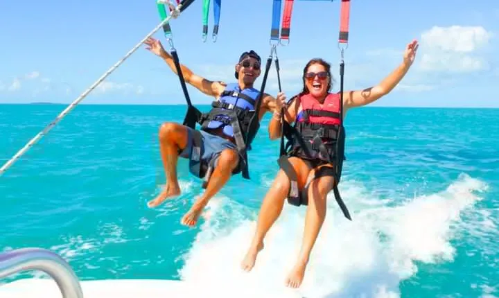 Parasailing over the Historic Key West Seaport