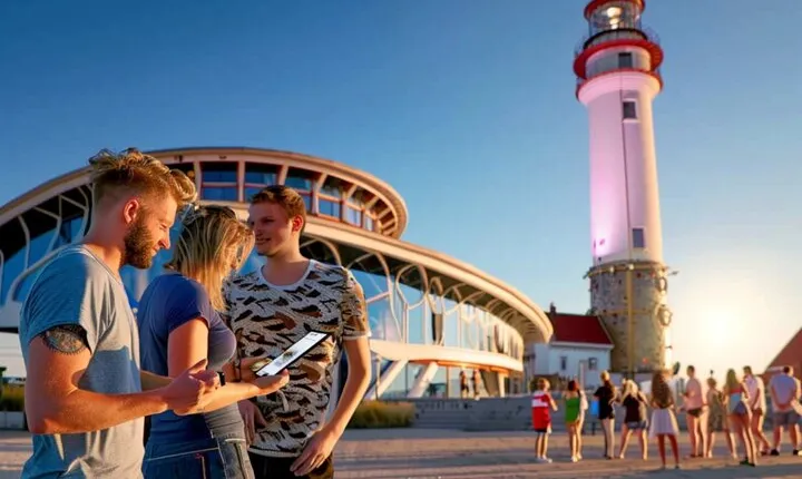 Private audio book city rally in the seaside resort of Warnemünde