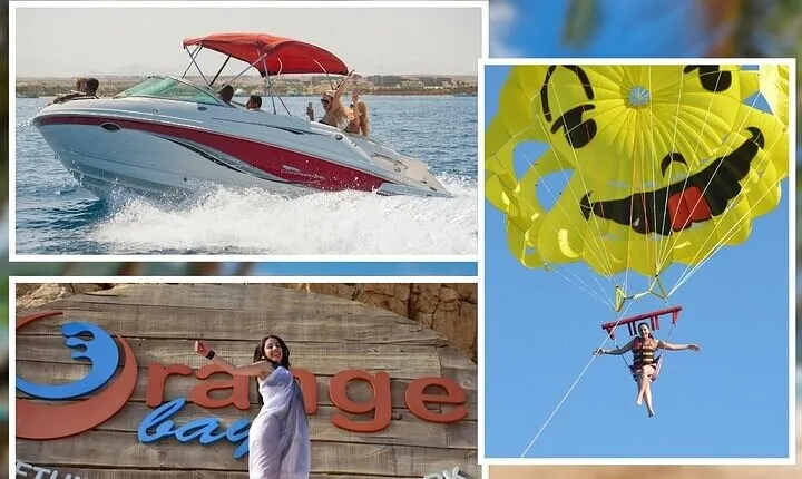 Orange Island with a Private Speedboat & Parasailing - Hurghada