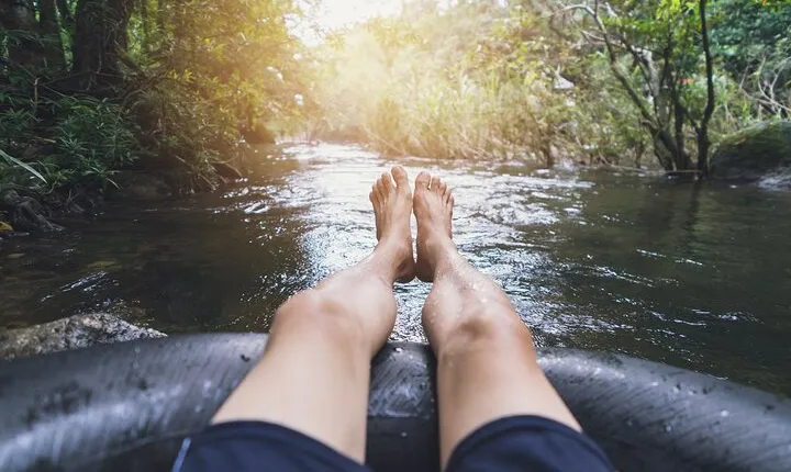 Tubing Across Palomino River Including a Hiking Tour