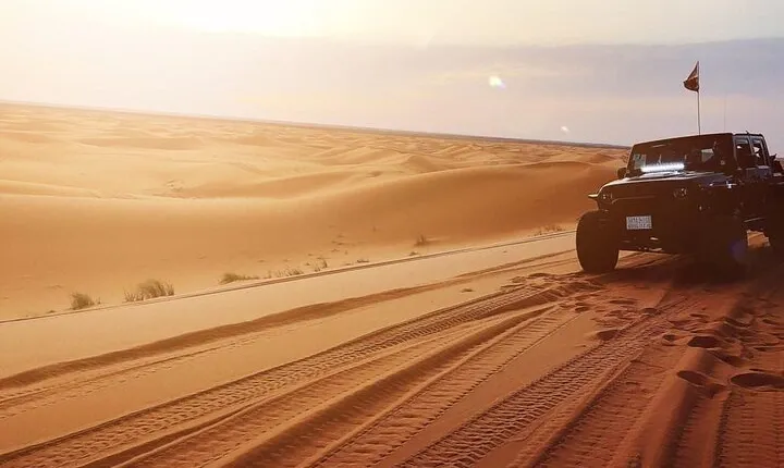 4X4 Dune Bashing with Sand Boarding in Pyramids of Saudi Arabia