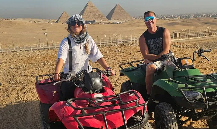 Giza Pyramids,Sphinx,Camel Ride,ATV Bike,Shopping, Dinner cruise