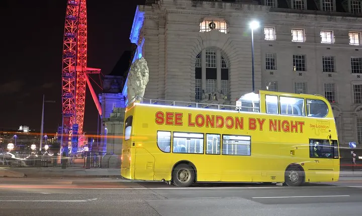 London by Night Sightseeing Tour - Open Top Bus